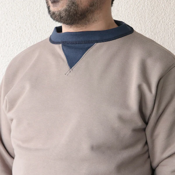 DOUBLE V SWEAT SHIRT SET-IN SLEEVE / MEDIUM WEIGHT FLEECE / MEDIUM GRAY × OLD NAVY - Image 5