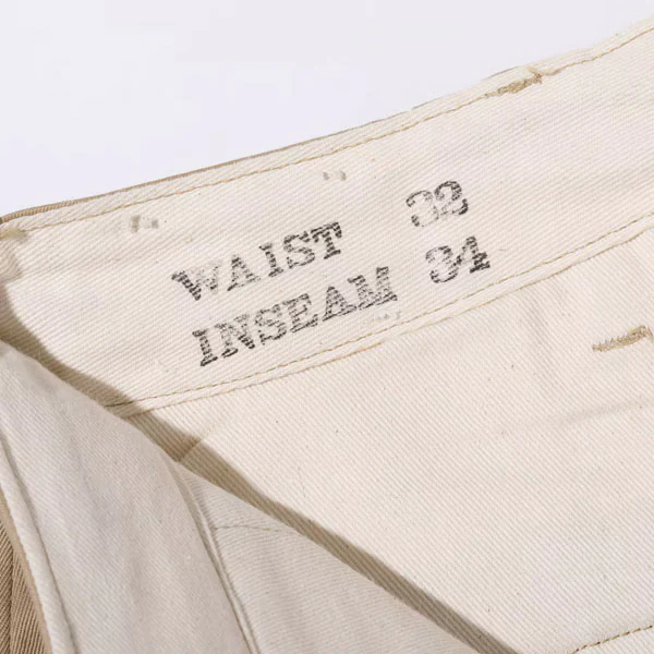 EARLY MILITARY CHINOS 1945 MODEL / BEIGE - Image 12