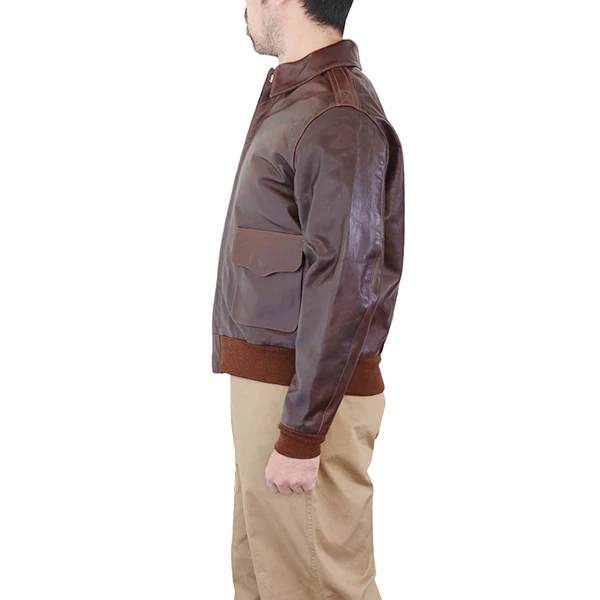 TYPE A-2 / EASTMAN MODEL / HORSEHIDE / SEAL BROWN / MADE IN UK / FLIGHT JACKET - Image 3