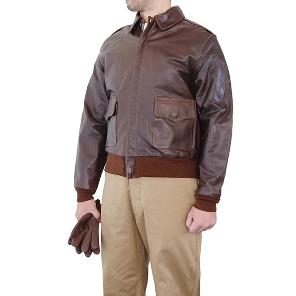 TYPE A-2 / EASTMAN MODEL / HORSEHIDE / SEAL BROWN / MADE IN UK / FLIGHT JACKET - Image 4