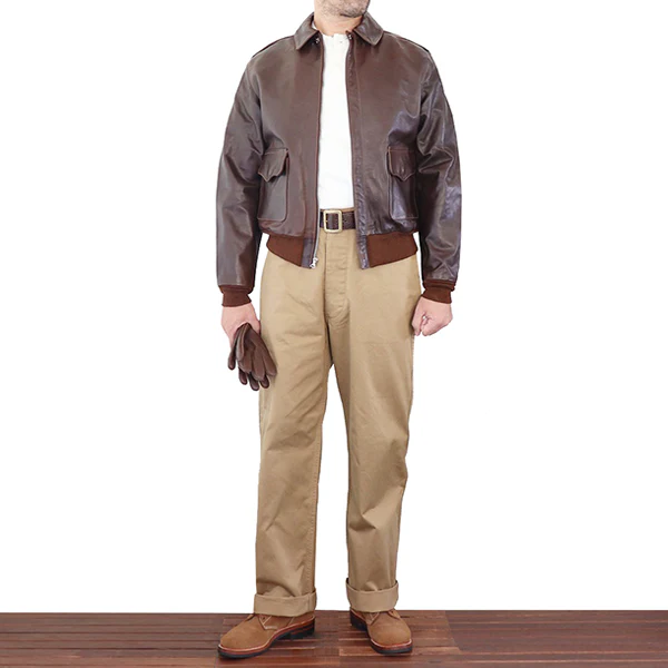 TYPE A-2 / EASTMAN MODEL / HORSEHIDE / SEAL BROWN / MADE IN UK / FLIGHT JACKET - Image 6