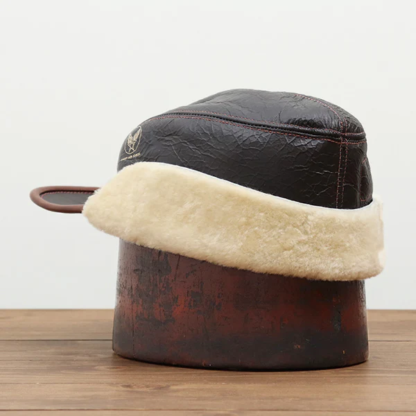 TYPE B-2 FLYING WINTER CAP / SEAL BROWN - Image 3