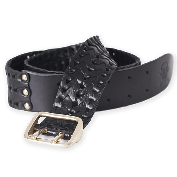 LINK BELT / HORSE HIDE / BLACK / MADE IN UK - Image 4
