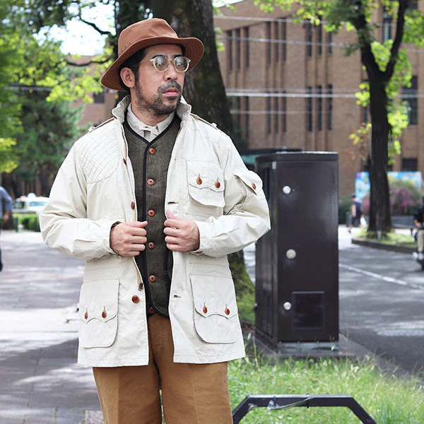 EXPLORER JACKET / OUTDOOR STYLE EXPLORATION CLOTHING / YARN-DYED DESERT IVORY - Image 2