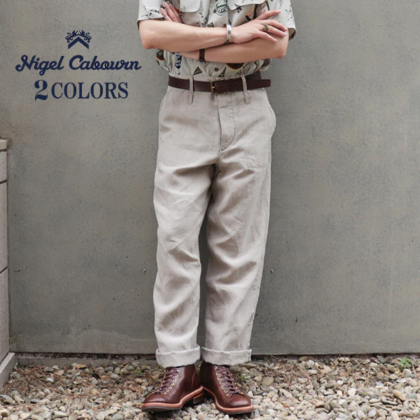 FRENCH WORK PANT LINEN CANVAS