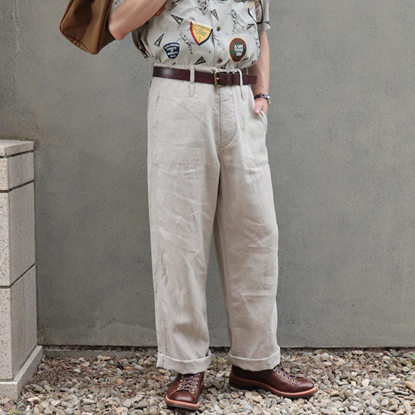 FRENCH WORK PANT LINEN CANVAS - Image 5