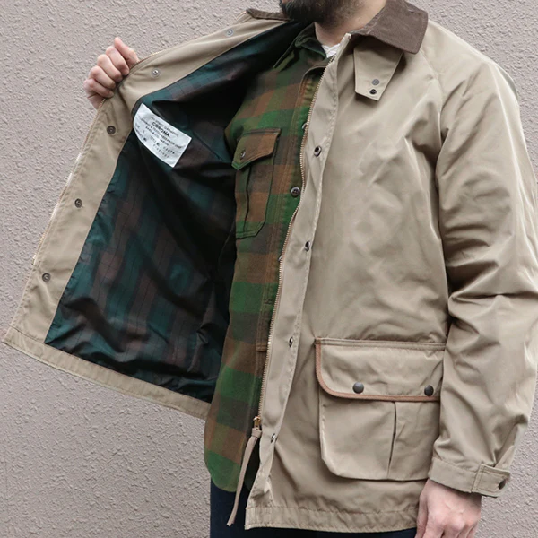 GALE HUNTER COAT / HIGH DENSITY ESTER GABARDINE / BEIGE KHAKI - Image 6