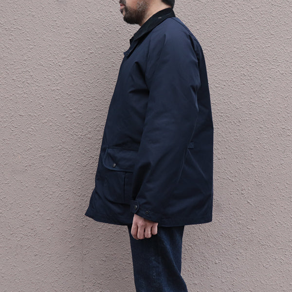 GALE HUNTER COAT / HIGH DENSITY ESTER GABARDINE / NAVY - Image 3