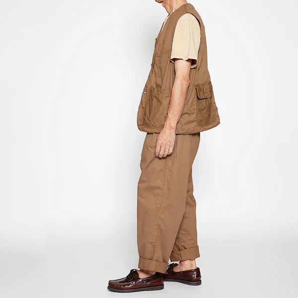 GAME VEST / COTTON TWILL LIGHT / KHAKI - Image 4