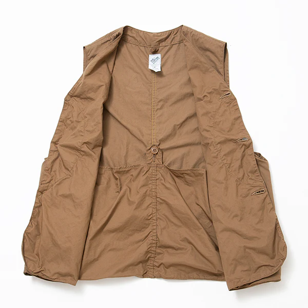 GAME VEST / COTTON TWILL LIGHT / KHAKI - Image 7