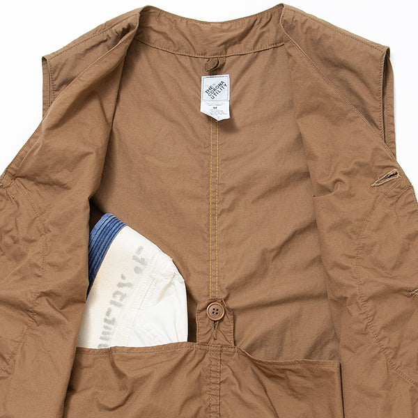 GAME VEST / COTTON TWILL LIGHT / KHAKI - Image 8
