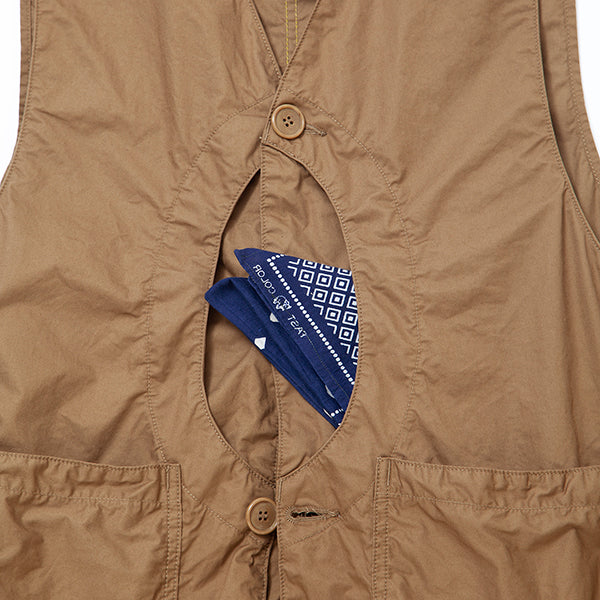 GAME VEST / COTTON TWILL LIGHT / KHAKI - Image 9