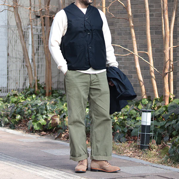 GAME VEST / HIGH DENSITY COTTON GABARDINE / MIDNIGHT NAVY - Image 4