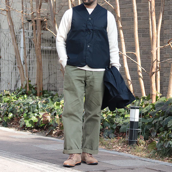GAME VEST / HIGH DENSITY COTTON GABARDINE / MIDNIGHT NAVY - Image 5