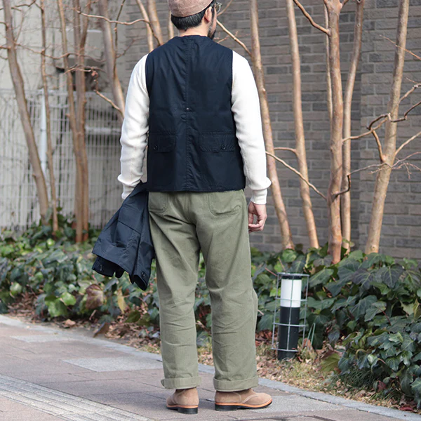 GAME VEST / HIGH DENSITY COTTON GABARDINE / MIDNIGHT NAVY - Image 6