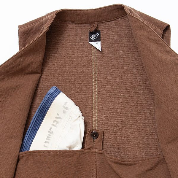 SALE / GAME VEST / HUNTING DOBBY CLOTH / BROWN - Image 5