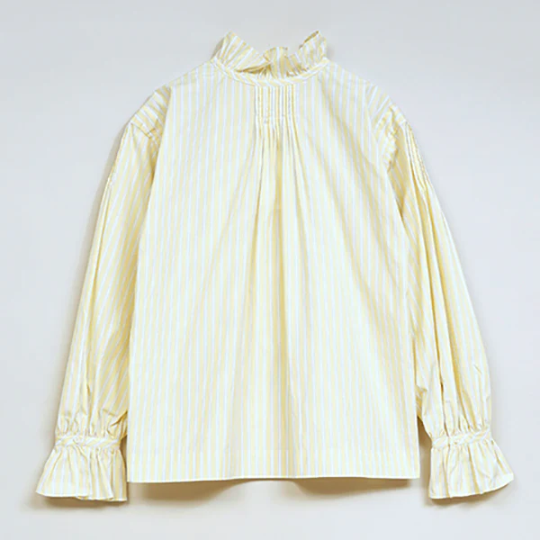 GATHER COLLAR BLOUSE STRIPE - Image 2