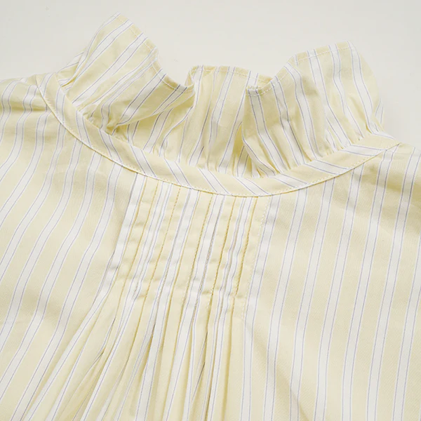 GATHER COLLAR BLOUSE STRIPE - Image 4