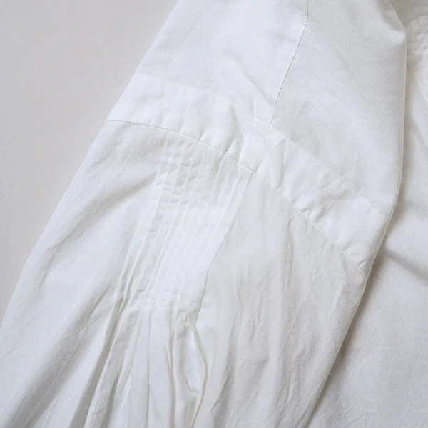 GATHER COLLAR BLOUSE / WHITE / 2026SS MODEL - Image 7