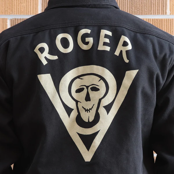 GEMSA WORK SHIRT / ROGER 8 / COTTON HARD TWIST KERSEY / JET BLACK - Image 11