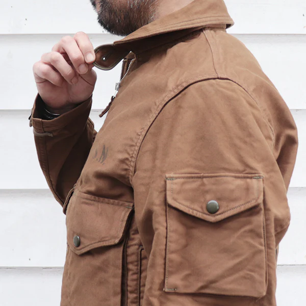 S-8 AVIATORS JACKET / GILMORE OIL CUSTOM MODEL / SEPIA BROWN - Image 10