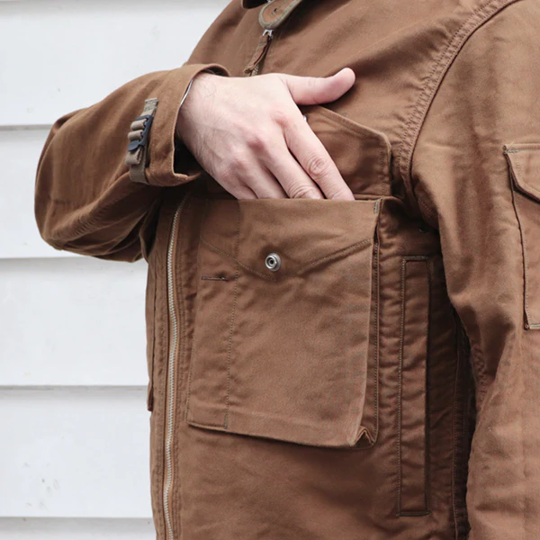 S-8 AVIATORS JACKET / GILMORE OIL CUSTOM MODEL / SEPIA BROWN - Image 13