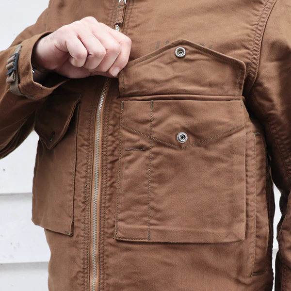 S-8 AVIATORS JACKET / GILMORE OIL CUSTOM MODEL / SEPIA BROWN - Image 14