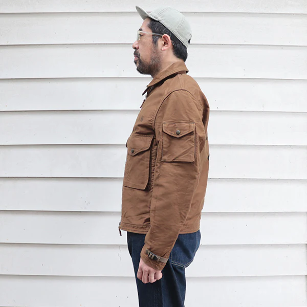 S-8 AVIATORS JACKET / GILMORE OIL CUSTOM MODEL / SEPIA BROWN - Image 4