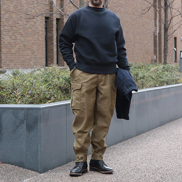 GROUND CREW TROUSERS / MILITARY MOLESKIN / KHAKI BEIGE - Image 4