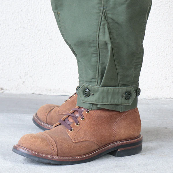 GROUND CREW TROUSERS / MILITARY MOLESKIN / OLIVE - Image 10
