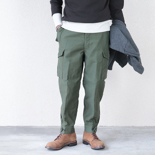 GROUND CREW TROUSERS / MILITARY MOLESKIN / OLIVE - Image 2