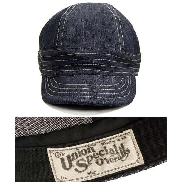 GUTHRIE CAP / 1920s ~ STYLE WORK CAP / 10oz INDIGO DENIM - Image 2