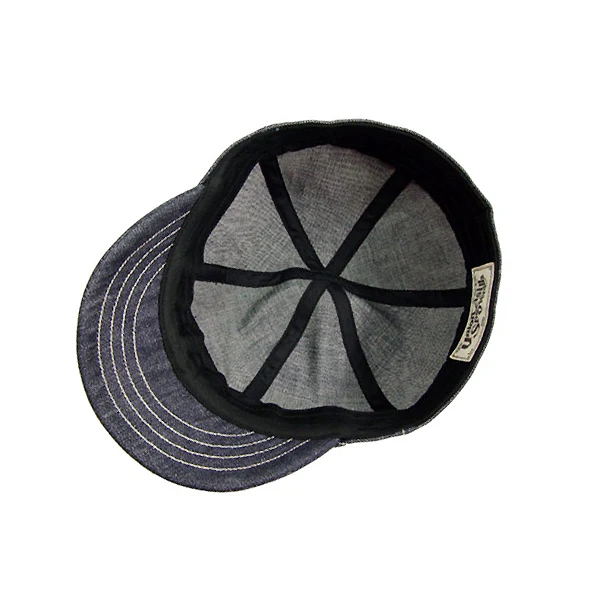 GUTHRIE CAP / 1920s ~ STYLE WORK CAP / 10oz INDIGO DENIM - Image 4