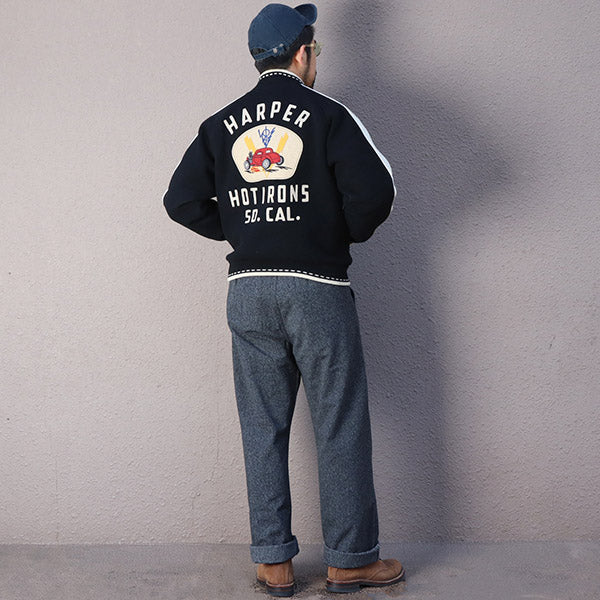 HARPER HOT IRONS / SPEED BUG CUSTOM MODEL / 1940-1950s STYLE CAR CLUB JACKET - Image 5