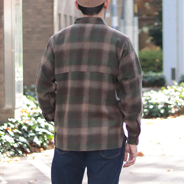 HIGHBALLER LOGGER SHIRT / BROWN × KHAKI × BEIGE - Image 2