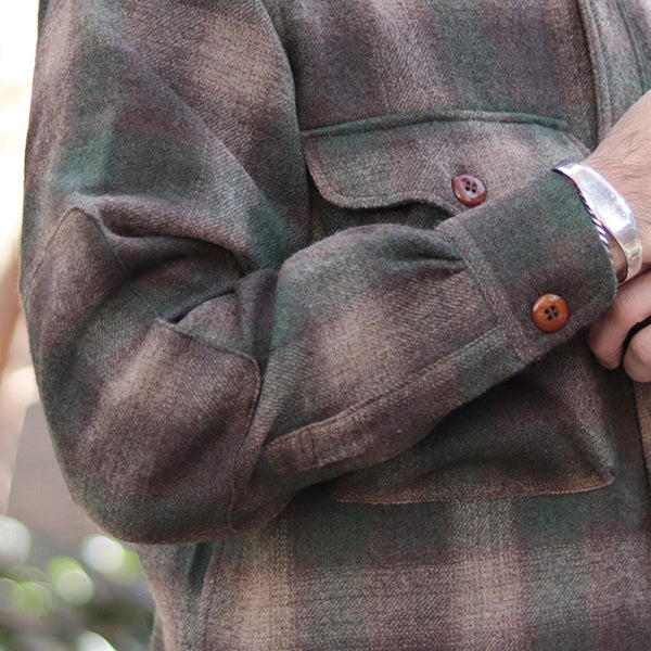 HIGHBALLER LOGGER SHIRT / BROWN × KHAKI × BEIGE - Image 6
