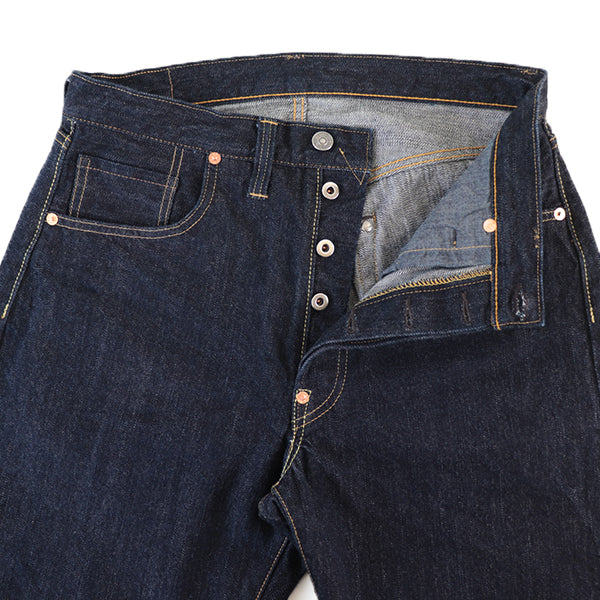 IN THE SECOND HALF OF 1945 WORLD WAR II MODEL / 5 POCKET JEANS / 14oz INDIGO DENIM / ONE WASH MODEL - Image 12
