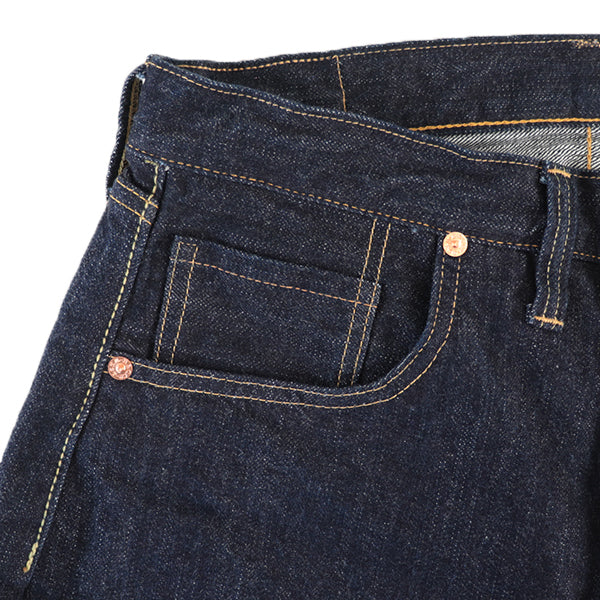 IN THE SECOND HALF OF 1945 WORLD WAR II MODEL / 5 POCKET JEANS / 14oz INDIGO DENIM / ONE WASH MODEL - Image 14