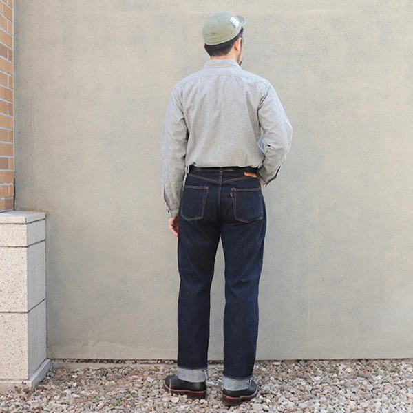 IN THE SECOND HALF OF 1945 WORLD WAR II MODEL / 5 POCKET JEANS / 14oz INDIGO DENIM / ONE WASH MODEL - Image 6