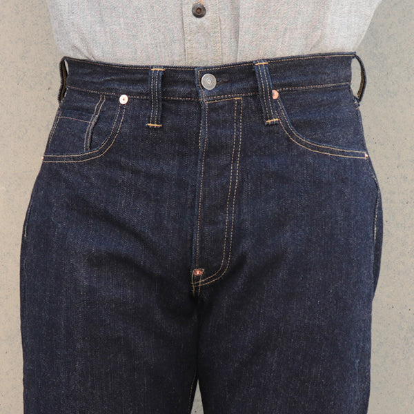 IN THE SECOND HALF OF 1945 WORLD WAR II MODEL / 5 POCKET JEANS / 14oz INDIGO DENIM / ONE WASH MODEL - Image 7
