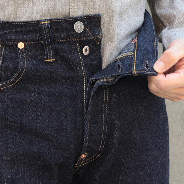 IN THE SECOND HALF OF 1945 WORLD WAR II MODEL / 5 POCKET JEANS / 14oz INDIGO DENIM / ONE WASH MODEL - Image 9