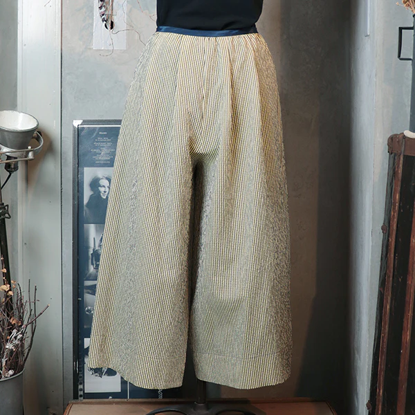 INDIAN EASY PANT CHECK / BLUE - Image 3