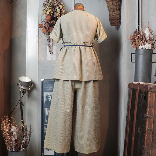 INDIAN EASY PANT CHECK / BLUE - Image 5