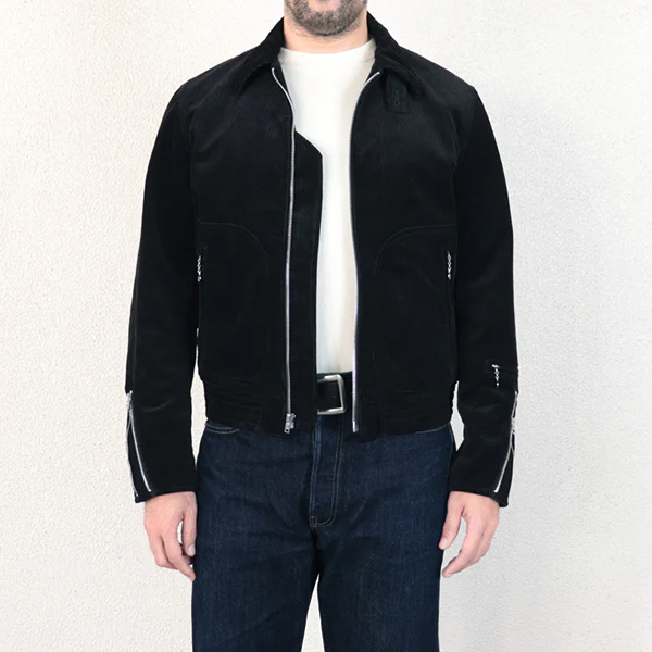 INTERCEPTOR 1950s SPORT JACKET / VINTAGE STYLE HEAVY CORDUROY - Image 2