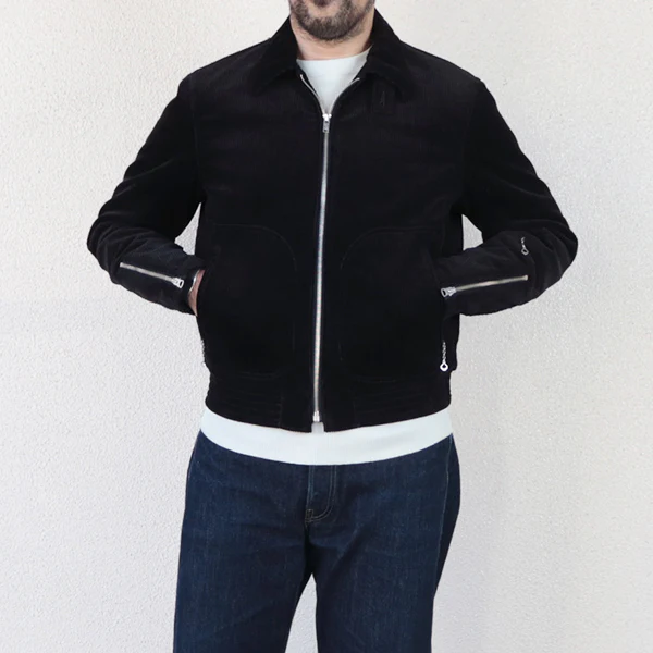 INTERCEPTOR 1950s SPORT JACKET / VINTAGE STYLE HEAVY CORDUROY - Image 6