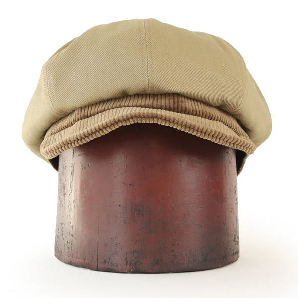 JAM BUSTER 8 PANELS CAP / HEAVY DRILL × HEAVY CORDUROY / BEIGE - Image 2