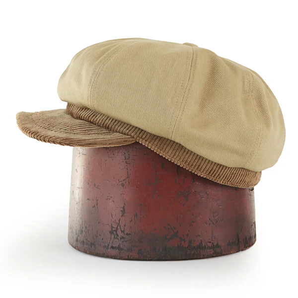 JAM BUSTER 8 PANELS CAP / HEAVY DRILL × HEAVY CORDUROY / BEIGE - Image 3
