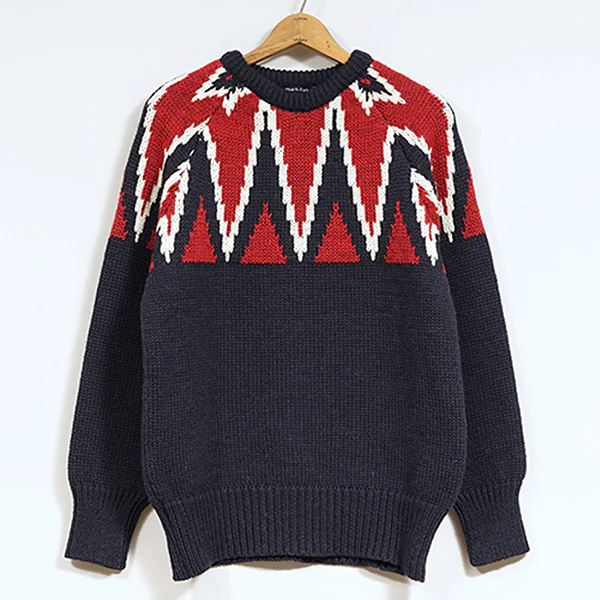 KEY CREW KNIT / NAVY - Image 3
