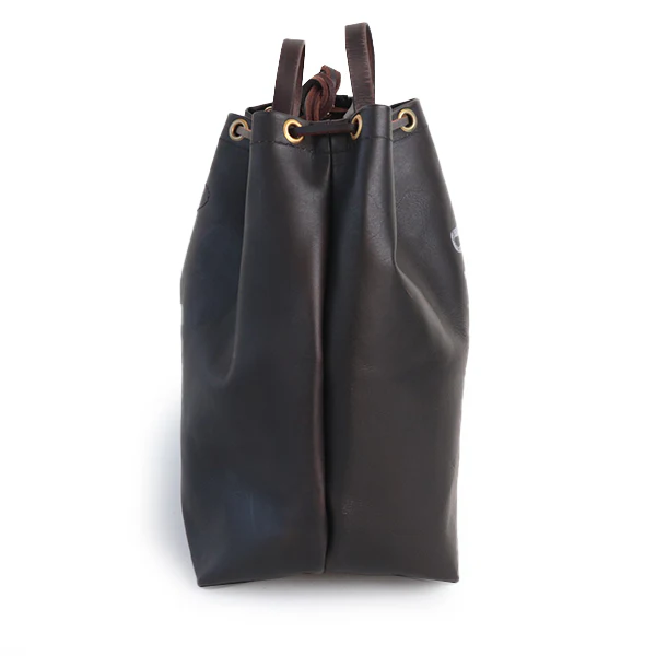 LEATHER MAILMAN PURSE BAG / MEDIUM SIZE / CALFSKIN BLACK - Image 7
