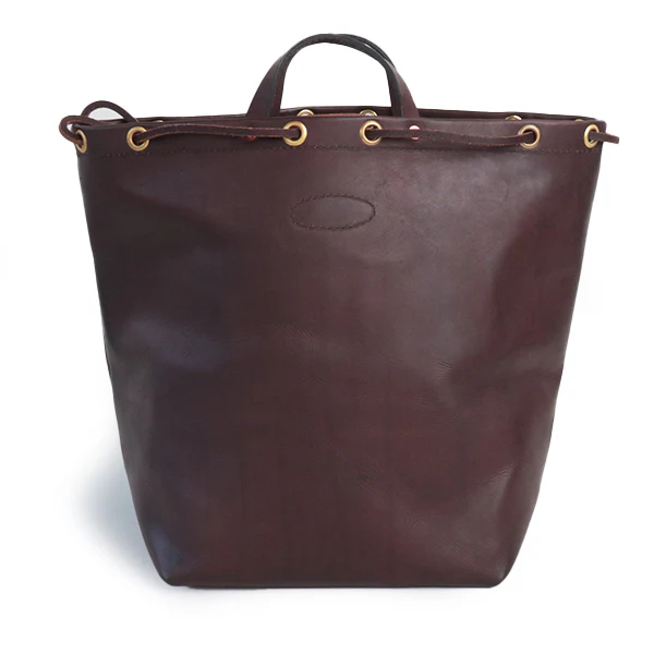 LEATHER MAILMAN PURSE BAG / MEDIUM SIZE / CALFSKIN BROWN - Image 3